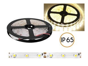 PS LED aukla 5050 ECO ūdensizturīga, silti balta gaisma, 300 LED, 5 m, IP65, balta pamatne. cena un informācija | LED lentes | 220.lv