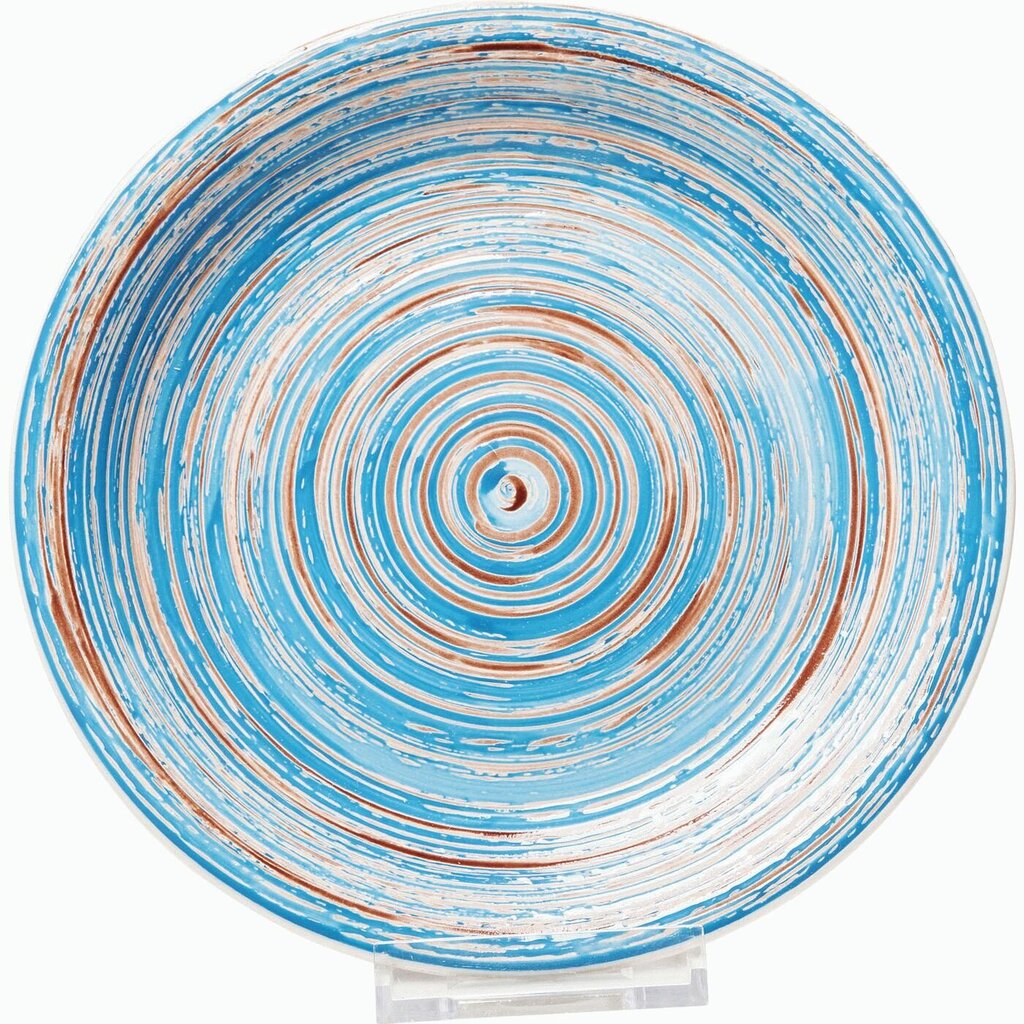 Plāksne Swirl Blue Ø27cm cena un informācija | Trauki, šķīvji, pusdienu servīzes | 220.lv