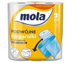 Mola Papīra dvielis "Megarolki", 2 gab. cena un informācija | Tualetes papīrs, papīra dvieļi | 220.lv