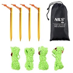 Enkuri NC1726 SET OF PEGS WITH ROPE NILS CAMP cena un informācija | Šūpuļtīkli | 220.lv