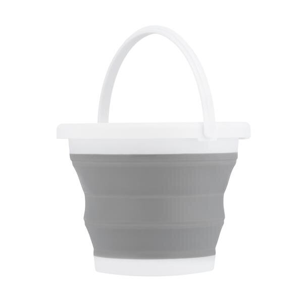 Salokāms spainis NC1783 FOLDING BUCKET GRAY 5L NILS CAMP cena un informācija | Šūpuļtīkli | 220.lv