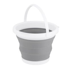 Salokāms spainis NC1783 FOLDING BUCKET GRAY 5L NILS CAMP cena un informācija | Šūpuļtīkli | 220.lv