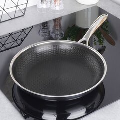 Tērauda panna COOKCELL 24 cm cena un informācija | Pannas | 220.lv