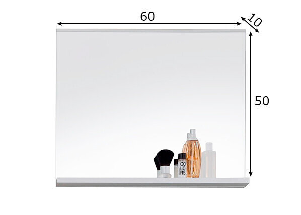 Spogulis Mezzo balts cena un informācija | Vannas istabas spoguļi | 220.lv