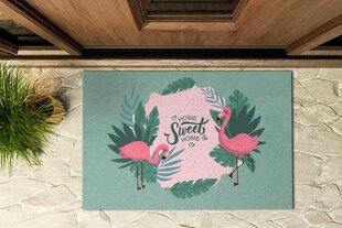 Durvju paklājiņš Flamingo putni, 90x60 cena un informācija | Kājslauķi | 220.lv