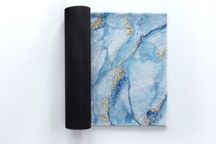 Durvju paklājiņš Zils marmors, 150x100 cena un informācija | Kājslauķi | 220.lv