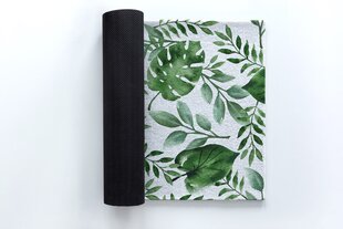 Durvju paklājiņš Monstera lapas, 150x100 cena un informācija | Kājslauķi | 220.lv