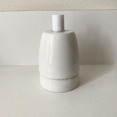 Olde Worlde Porcelain lamp holder F510W apgaismojuma daļas Balts , cena un informācija | Interjera priekšmeti | 220.lv