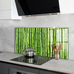 Virtuves sienas panelis, Āzijas bambuss, 100x50cm цена и информация | Комплектующие для кухонной мебели | 220.lv