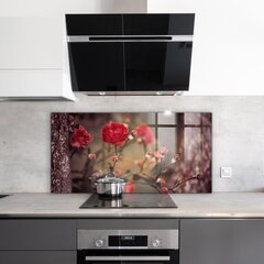 Virtuves sienas panelis, Savvaļas roze parkā, 100x50cm цена и информация | Комплектующие для кухонной мебели | 220.lv