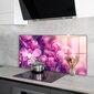 Virtuves sienas panelis, Rozā lilijas dabiskais skaistums, 100x50cm цена и информация | Virtuves furnitūra | 220.lv