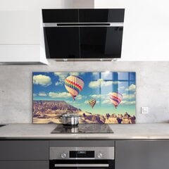 Virtuves sienas panelis, Kapadokijas baloni Turkiye, 100x50cm цена и информация | Комплектующие для кухонной мебели | 220.lv