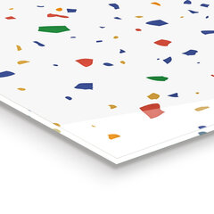 Virtuves sienas panelis, Terrazzo Terrazzo oļi, 100x50cm cena un informācija | Virtuves furnitūra | 220.lv