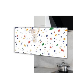 Virtuves sienas panelis, Terrazzo Terrazzo oļi, 100x50cm cena un informācija | Virtuves furnitūra | 220.lv