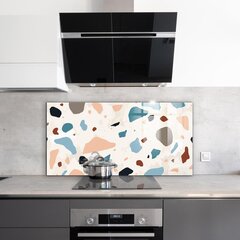 Virtuves sienas panelis, Terrazzo Terrazzo akmens, 100x50cm cena un informācija | Virtuves furnitūra | 220.lv