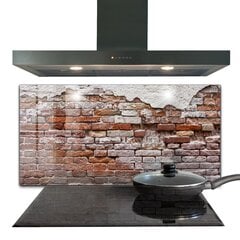 Virtuves sienas panelis, Akmens ķieģeļu siena, 100x50cm цена и информация | Комплектующие для кухонной мебели | 220.lv