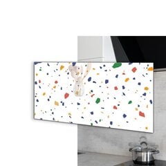 Virtuves sienas panelis, Terrazzo Terrazzo oļi, 120x60cm цена и информация | Комплектующие для кухонной мебели | 220.lv