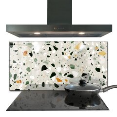 Virtuves sienas panelis, Terrazzo dabiskais akmens, 120x60cm цена и информация | Комплектующие для кухонной мебели | 220.lv