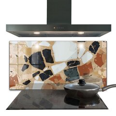 Virtuves sienas panelis, Terrazzo dabiskais akmens, 120x60cm цена и информация | Комплектующие для кухонной мебели | 220.lv