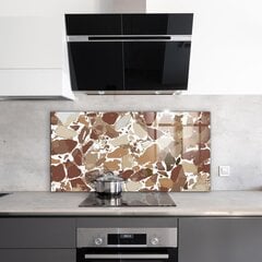 Virtuves sienas panelis, Terrazzo dabiskais akmens, 120x60cm цена и информация | Комплектующие для кухонной мебели | 220.lv