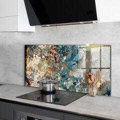 Virtuves sienas panelis, Eļļas krāsas tekstūra, 120x60cm cena un informācija | Virtuves furnitūra | 220.lv