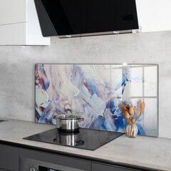 Virtuves sienas panelis, Tekstūras krāsas abstrakcija, 120x60cm cena un informācija | Virtuves furnitūra | 220.lv