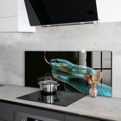 Virtuves sienas panelis, Čūsku savvaļas dzīvnieki, 125x50cm cena un informācija | Virtuves furnitūra | 220.lv