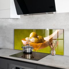 Virtuves sienas panelis, Svaigi spiesta olīveļļa, 125x50cm cena un informācija | Virtuves furnitūra | 220.lv