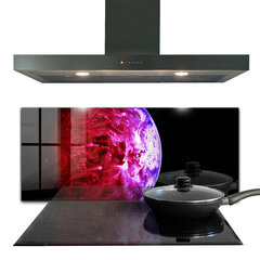 Virtuves sienas panelis, Noslēpumainā planētas telpa, 125x50cm cena un informācija | Virtuves furnitūra | 220.lv