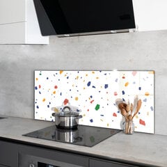 Virtuves sienas panelis, Terrazzo Terrazzo oļi, 125x50cm cena un informācija | Virtuves furnitūra | 220.lv