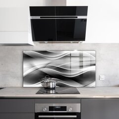 Virtuves sienas panelis, Viļņu abstrakcija, 140x70cm цена и информация | Комплектующие для кухонной мебели | 220.lv
