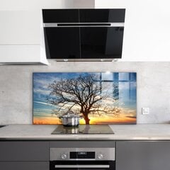 Virtuves sienas panelis, Ainava pļava no rīta, 140x70cm цена и информация | Комплектующие для кухонной мебели | 220.lv