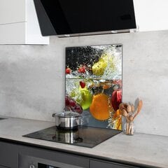 Virtuves sienas panelis, Sulīgā augļu limonāde, 60x80cm cena un informācija | Virtuves furnitūra | 220.lv