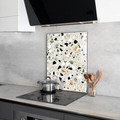 Virtuves sienas panelis, Terrazzo dabiskais akmens, 60x80cm cena un informācija | Virtuves furnitūra | 220.lv