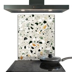 Virtuves sienas panelis, Terrazzo dabiskais akmens, 60x80cm cena un informācija | Virtuves furnitūra | 220.lv