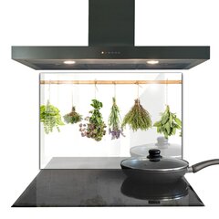 Virtuves sienas panelis, Veselīgs uzturs ar žāvētiem augiem, 80x60cm cena un informācija | Virtuves furnitūra | 220.lv