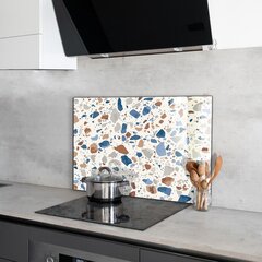 Virtuves sienas panelis, Terrazzo Terrazzo akmens, 80x60cm цена и информация | Комплектующие для кухонной мебели | 220.lv