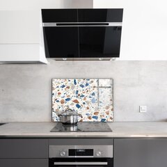 Virtuves sienas panelis, Terrazzo Terrazzo akmens, 80x60cm цена и информация | Комплектующие для кухонной мебели | 220.lv