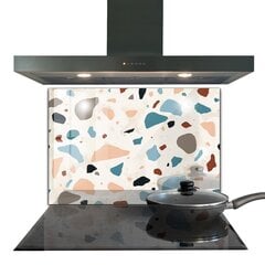 Virtuves sienas panelis, Terrazzo Terrazzo akmens, 80x60cm цена и информация | Комплектующие для кухонной мебели | 220.lv