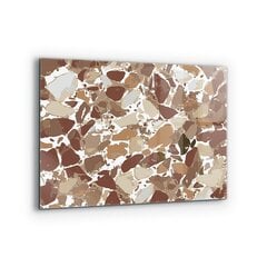 Virtuves sienas panelis, Terrazzo dabiskais akmens, 80x60cm cena un informācija | Virtuves furnitūra | 220.lv