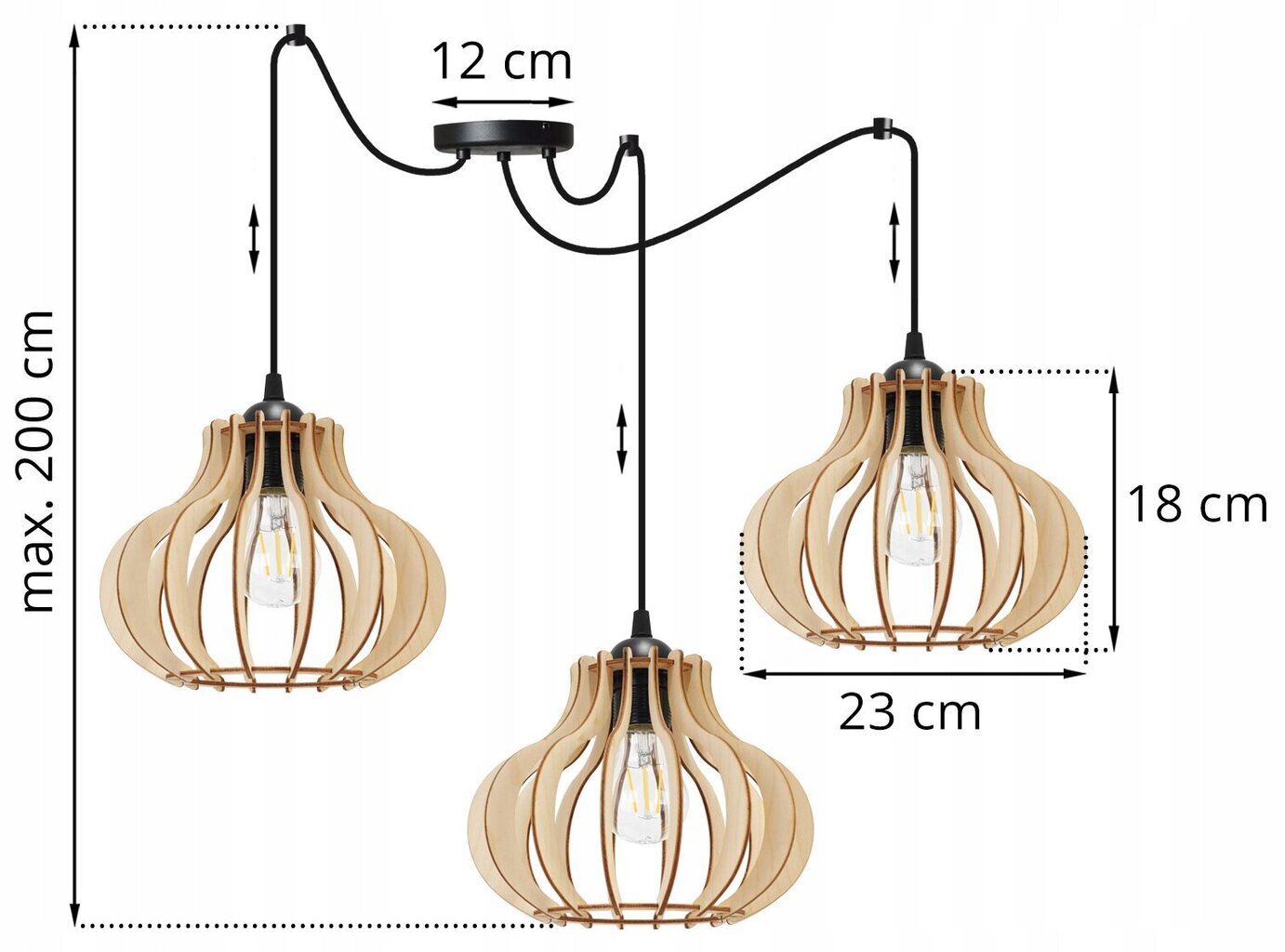 LightHome, kulons, SpiderTimber cena un informācija | Lustras | 220.lv