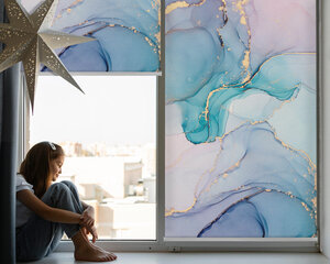 Rullo žalūzijas, Zilais marmors, 60x140 cm cena un informācija | Rullo žalūzijas | 220.lv