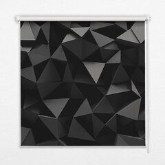 Iekšējā rullo žalūzija, kas ļauj gaismai iziet cauri, Melns origami, 120x140 cm цена и информация | Рулонные шторы | 220.lv