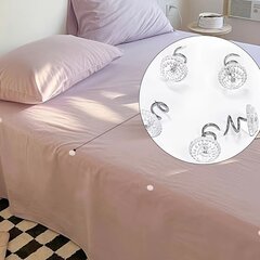 '50gab spirālveida gultas svārku tapas ar skaidrām galviņām ' cena un informācija | Gultas veļas komplekti | 220.lv