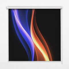 Iekšējā rullo žalūzija, kas ļauj gaismai iziet cauri, Orange Blue animācija, 150x140 cm цена и информация | Рулонные шторы | 220.lv