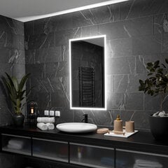 Spogulis ar LED Apgaismojumu Vannas Istabai, Guļamistabai, Viesistabai - Boston - 90 cm, 100 cm cena un informācija | Vannas istabas spoguļi | 220.lv