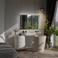 Spogulis ar LED Apgaismojumu Vannas Istabai, Guļamistabai, Viesistabai - Barcelona - 120 cm, 50 cm cena un informācija | Vannas istabas spoguļi | 220.lv