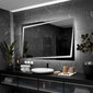 Spogulis ar LED Apgaismojumu Vannas Istabai, Guļamistabai, Viesistabai - Berlin - 150 cm, 90 cm cena un informācija | Vannas istabas spoguļi | 220.lv