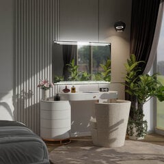 Spogulis ar LED Apgaismojumu Vannas Istabai, Guļamistabai, Viesistabai - Burma - 90 cm, 60 cm cena un informācija | Vannas istabas spoguļi | 220.lv