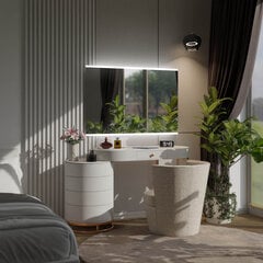 Spogulis ar LED Apgaismojumu Vannas Istabai, Guļamistabai, Viesistabai - Brasil - 90 cm, 50 cm cena un informācija | Vannas istabas spoguļi | 220.lv